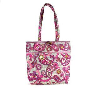 NWOT Vera Bradley Pink Paisley Quilted Tote